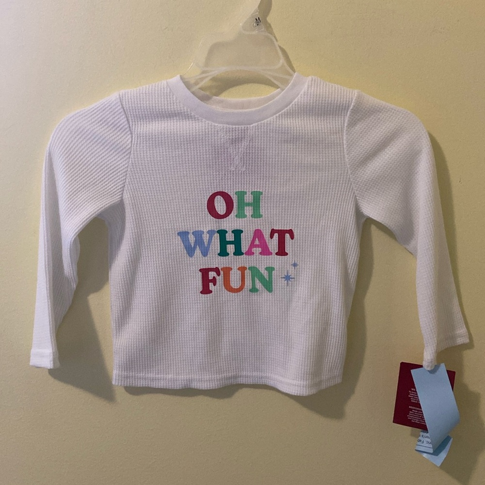 3/$15 NWT Toddle Waffle "Oh What Fun" Sleep shirt
